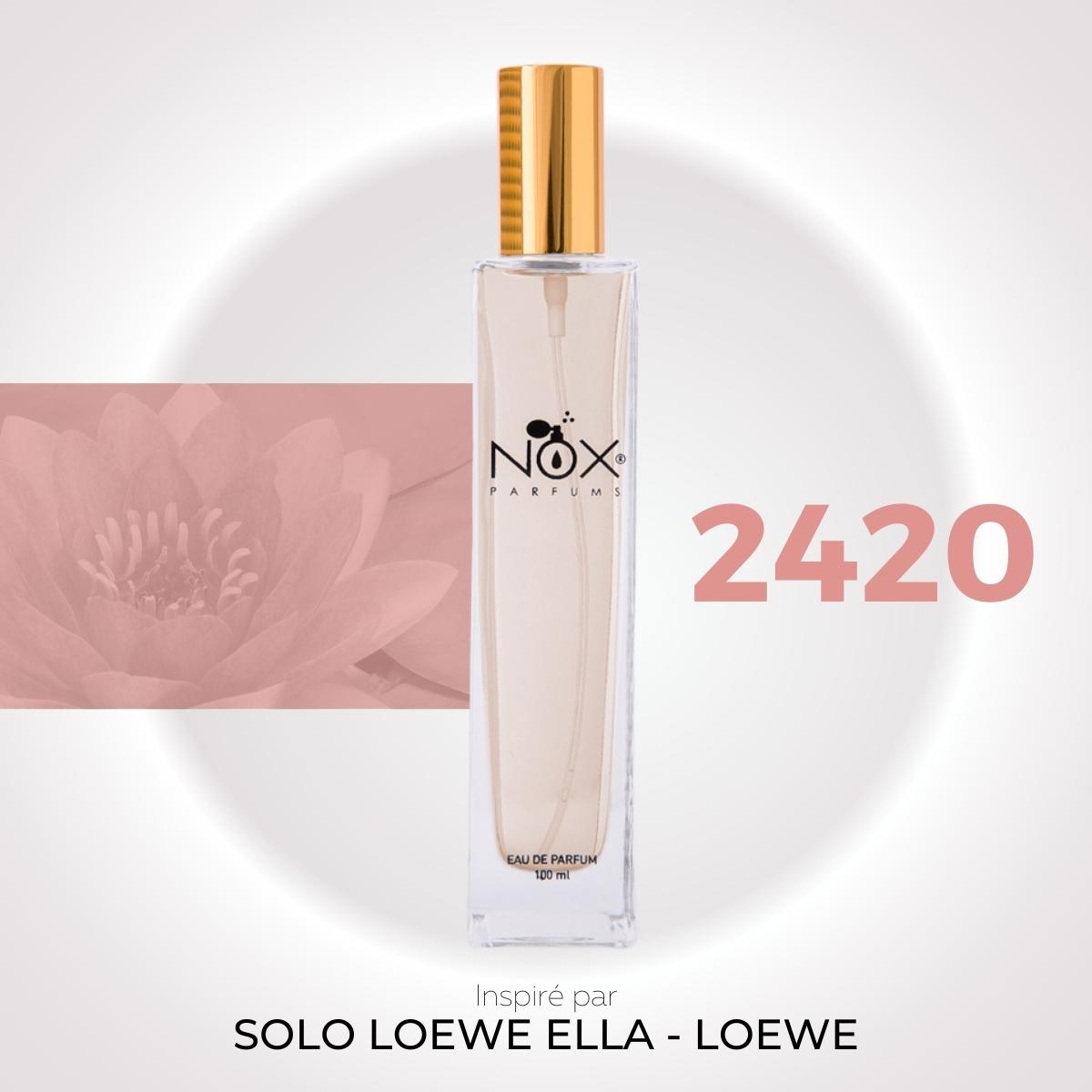 Parfum 2420 - Solo Loewe Ella - Loewe eau de parfum pas cher pour femme de  la famille olfactive floral – PARFUMS NOX